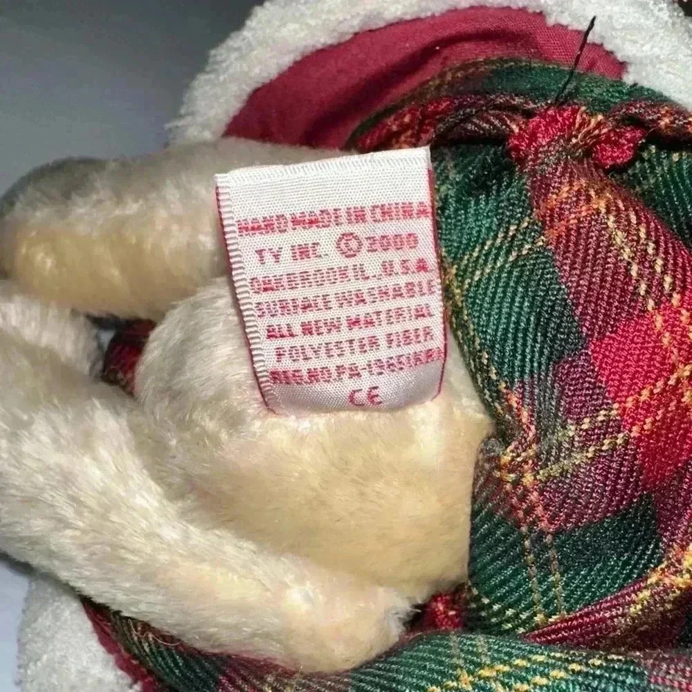 NWT!Lot of 2 TY Attic Treasures Collection Bears 2000Mrs.Santabear/1993Rafaella